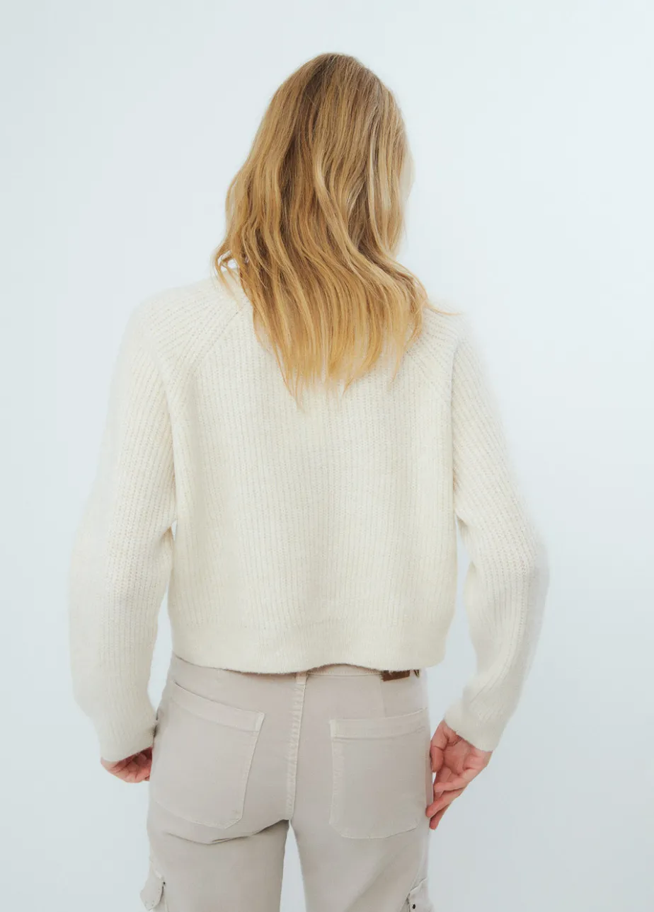 Mujer Brownie Spain Jerséis-Jersey Cropped Basico Cuello Redondo