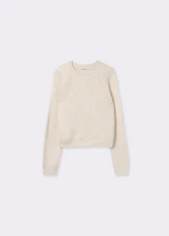 Mujer Brownie Spain Jerséis-Jersey Cropped Basico Cuello Redondo