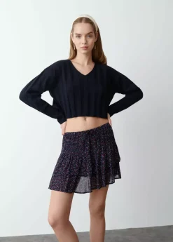 Mujer Brownie Spain Jerséis-Jersey Cropped Cuello Pico