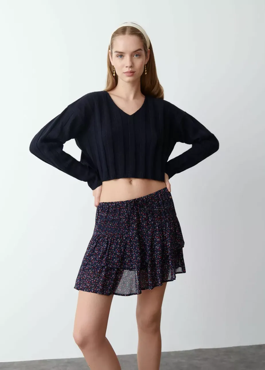 Mujer Brownie Spain Jerséis-Jersey Cropped Cuello Pico