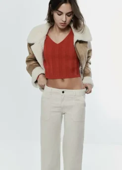 Mujer Brownie Spain Jerséis-Jersey Cropped Cuello Pico