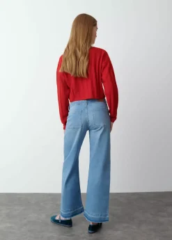 Mujer Brownie Spain Jerséis-Jersey Cropped Cuello Pico