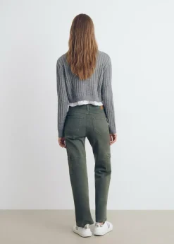 Mujer Brownie Spain Jerséis-Jersey Cropped Detalle Camisa