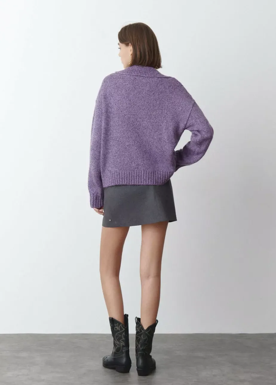 Mujer Brownie Spain Jerséis-Jersey Cuello Polo Cuerdas