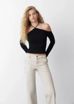 Mujer Brownie Spain Jerséis-Jersey Escote Halter Atado