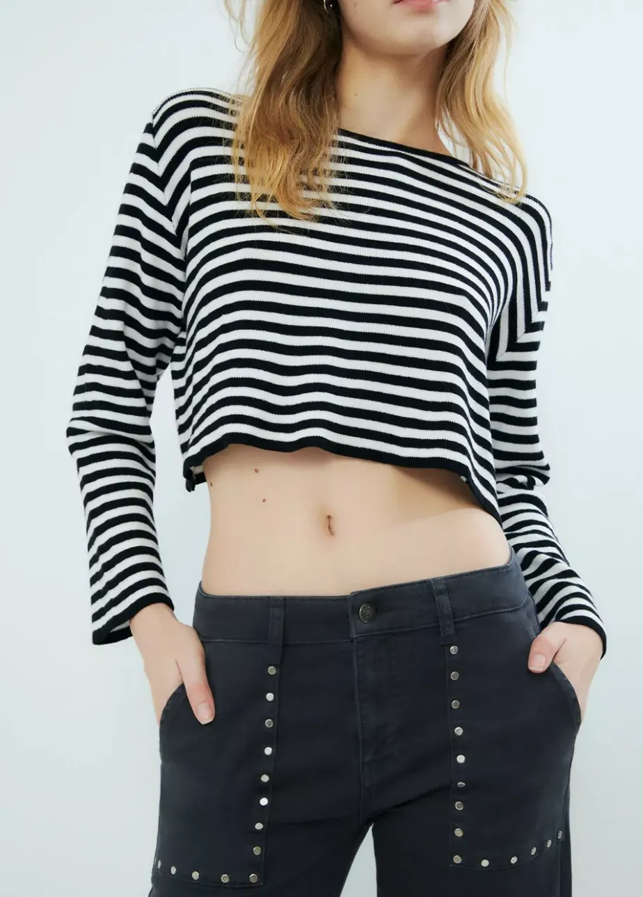 Mujer Brownie Spain Jerséis-Jersey Rayas Cropped