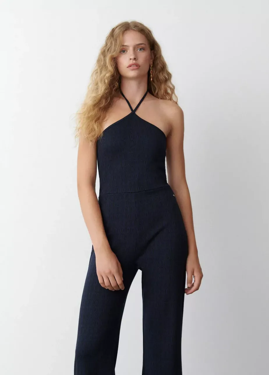 Mujer Brownie Spain Vestidos-Mono Halter Jacquard