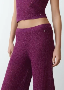 Mujer Brownie Spain Pantalones-Pantalon Calado Punto