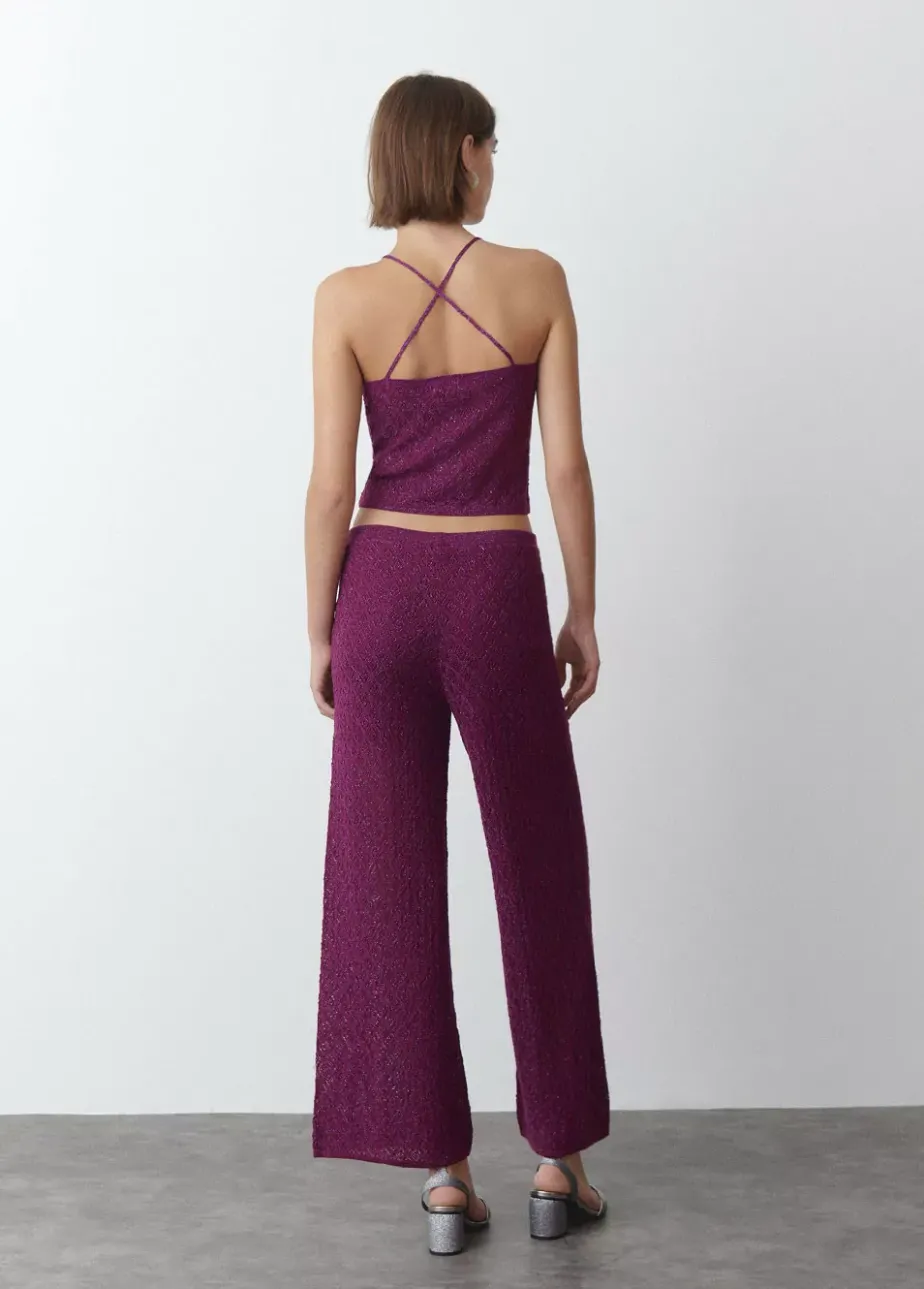 Mujer Brownie Spain Pantalones-Pantalon Calado Punto