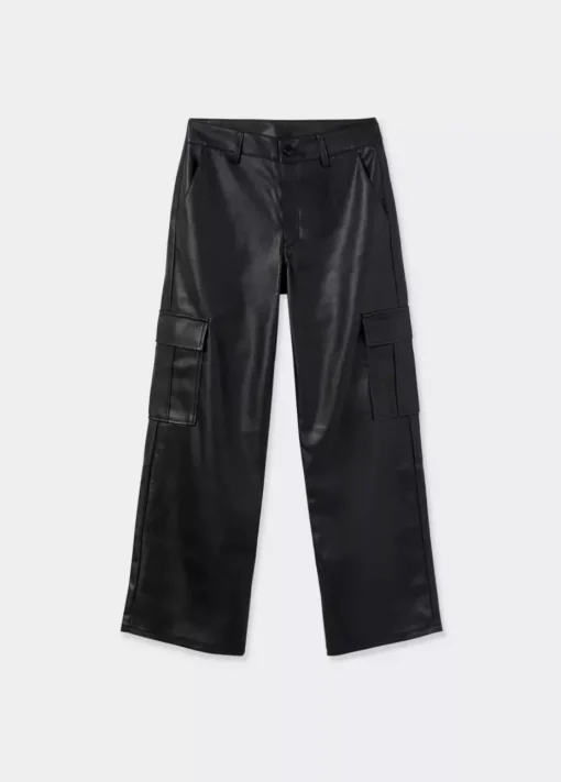Mujer Brownie Spain Pantalones-Pantalon Cargo Efecto Piel