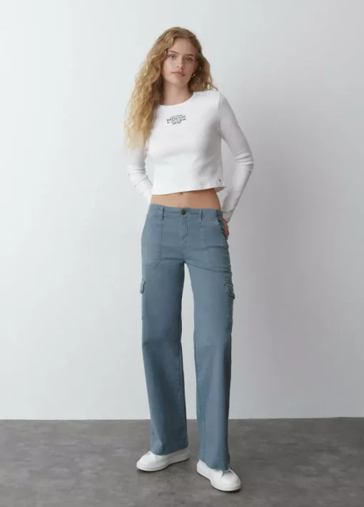 Mujer Brownie Spain Pantalones-Pantalon Culotte Cargo