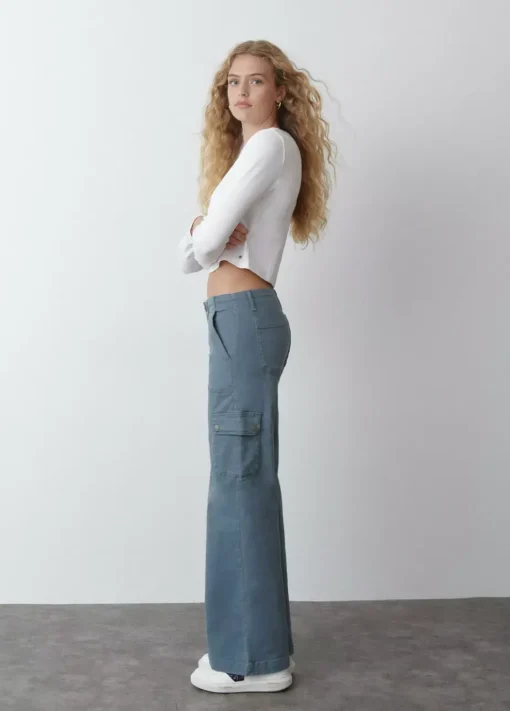 Mujer Brownie Spain Pantalones-Pantalon Culotte Cargo