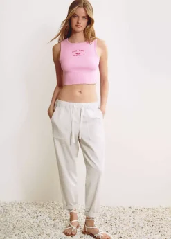 Mujer Brownie Spain Pantalones-Pantalon Fluido Algodon