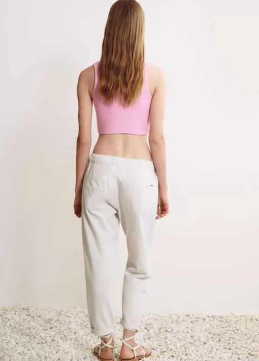 Mujer Brownie Spain Pantalones-Pantalon Fluido Algodon