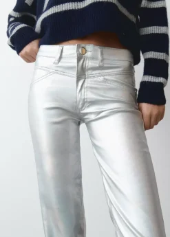 Mujer Brownie Spain Pantalones-Pantalon Metalizado