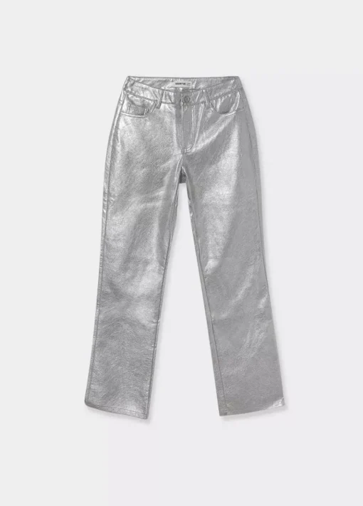 Mujer Brownie Spain Pantalones-Pantalon Metalizado Efecto Piel