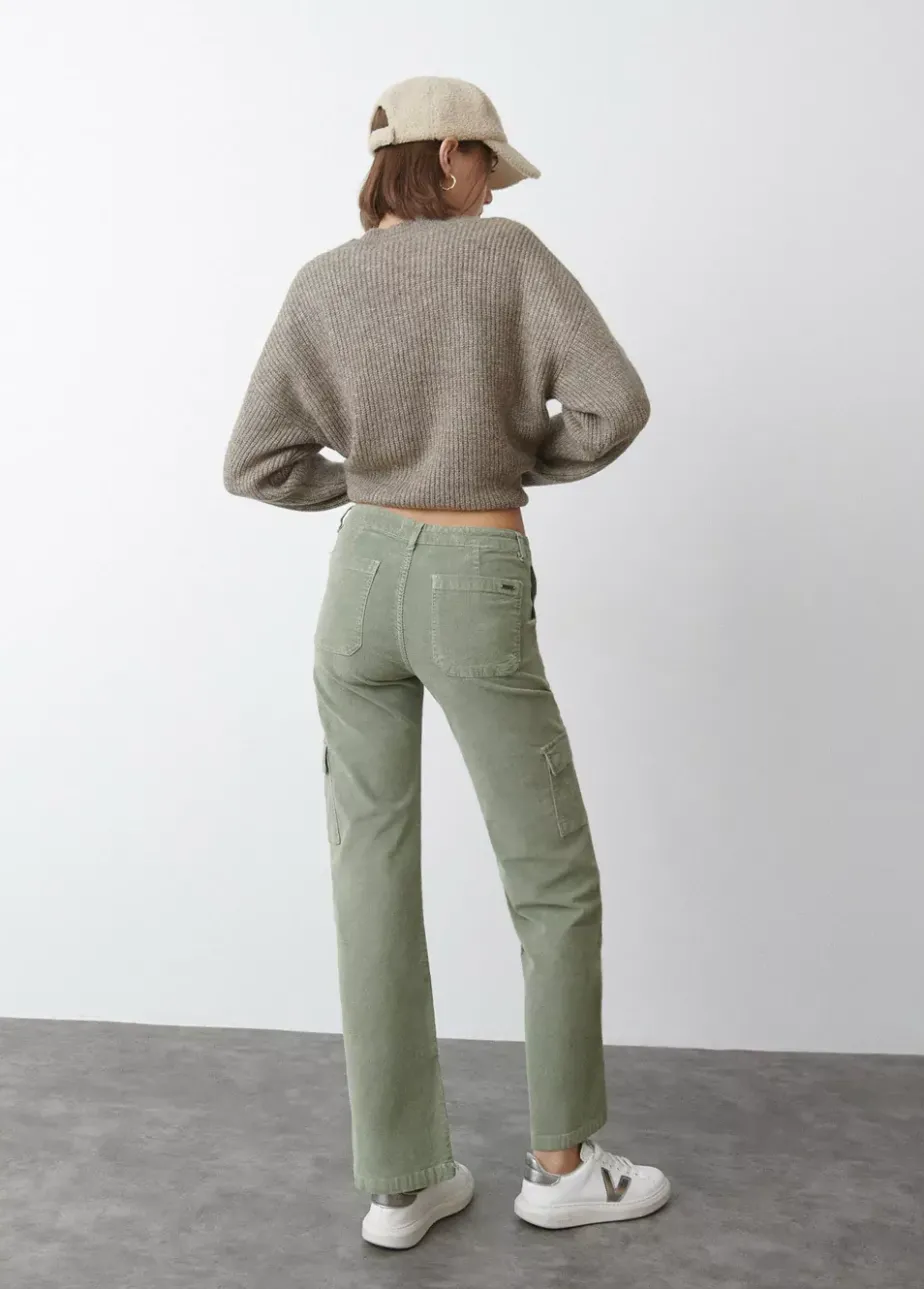 Mujer Brownie Spain Pantalones-Pantalon Pana Campana