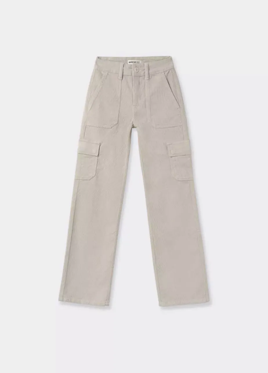 Mujer Brownie Spain Pantalones-Pantalon Pana Cargo