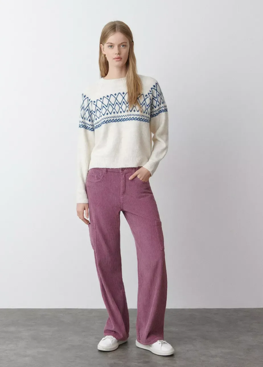 Mujer Brownie Spain Pantalones-Pantalon Pana Cinco Bolsillos