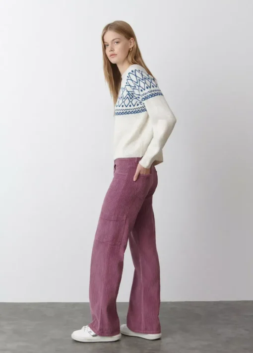Mujer Brownie Spain Pantalones-Pantalon Pana Cinco Bolsillos