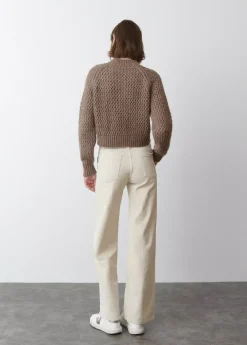 Mujer Brownie Spain Pantalones-Pantalon Pana Culotte Bolsillo Frontal