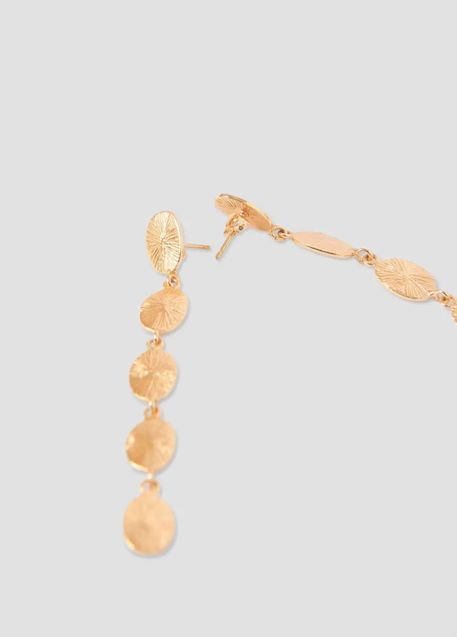 Mujer Brownie Spain Otros Accesorios-Pendientes Largos Cinco Chapas Ovaladas