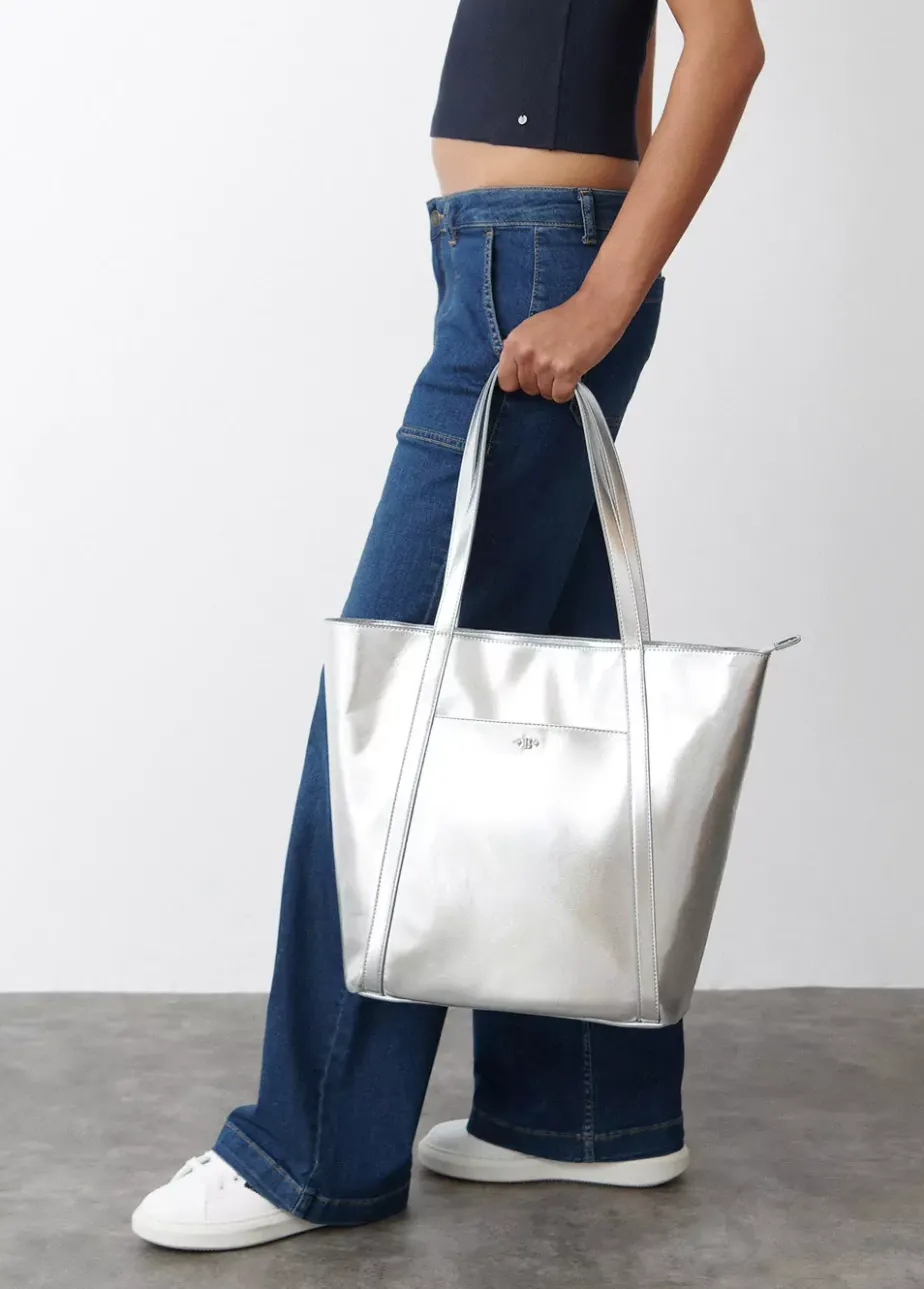 Mujer Brownie Spain Bolsos-Shopper Metalizado