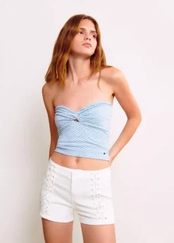 Mujer Brownie Spain Pantalones-Short Cuerdas Frontales