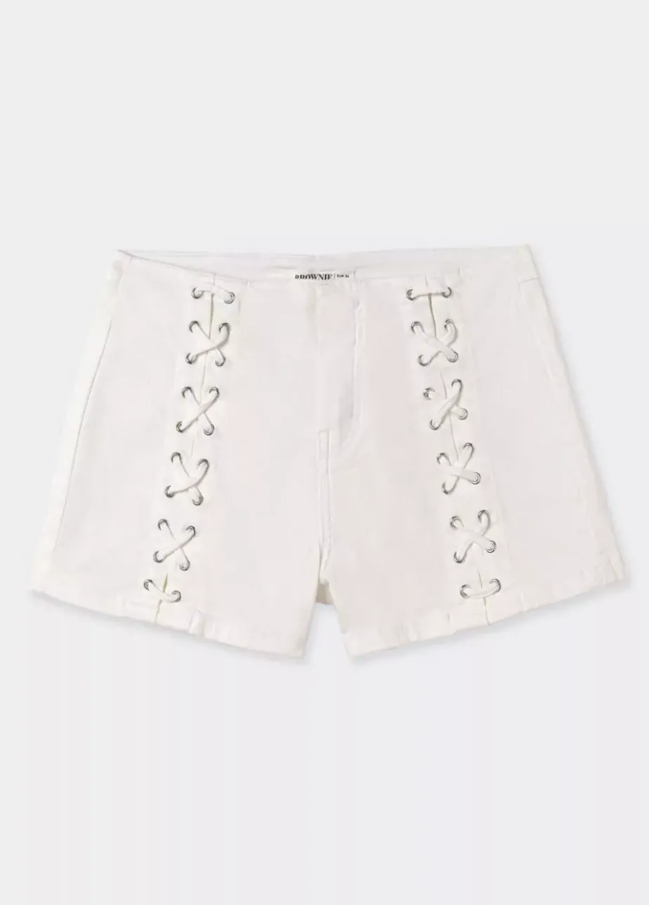 Mujer Brownie Spain Pantalones-Short Cuerdas Frontales