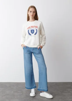 Mujer Brownie Spain Sudaderas-Sudadera Escudo