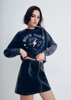 Mujer Brownie Spain Sudaderas-Sudadera Rayo Rock Tour