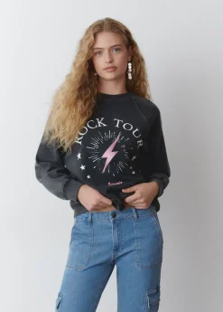 Mujer Brownie Spain Sudaderas-Sudadera Rayo Rock Tour