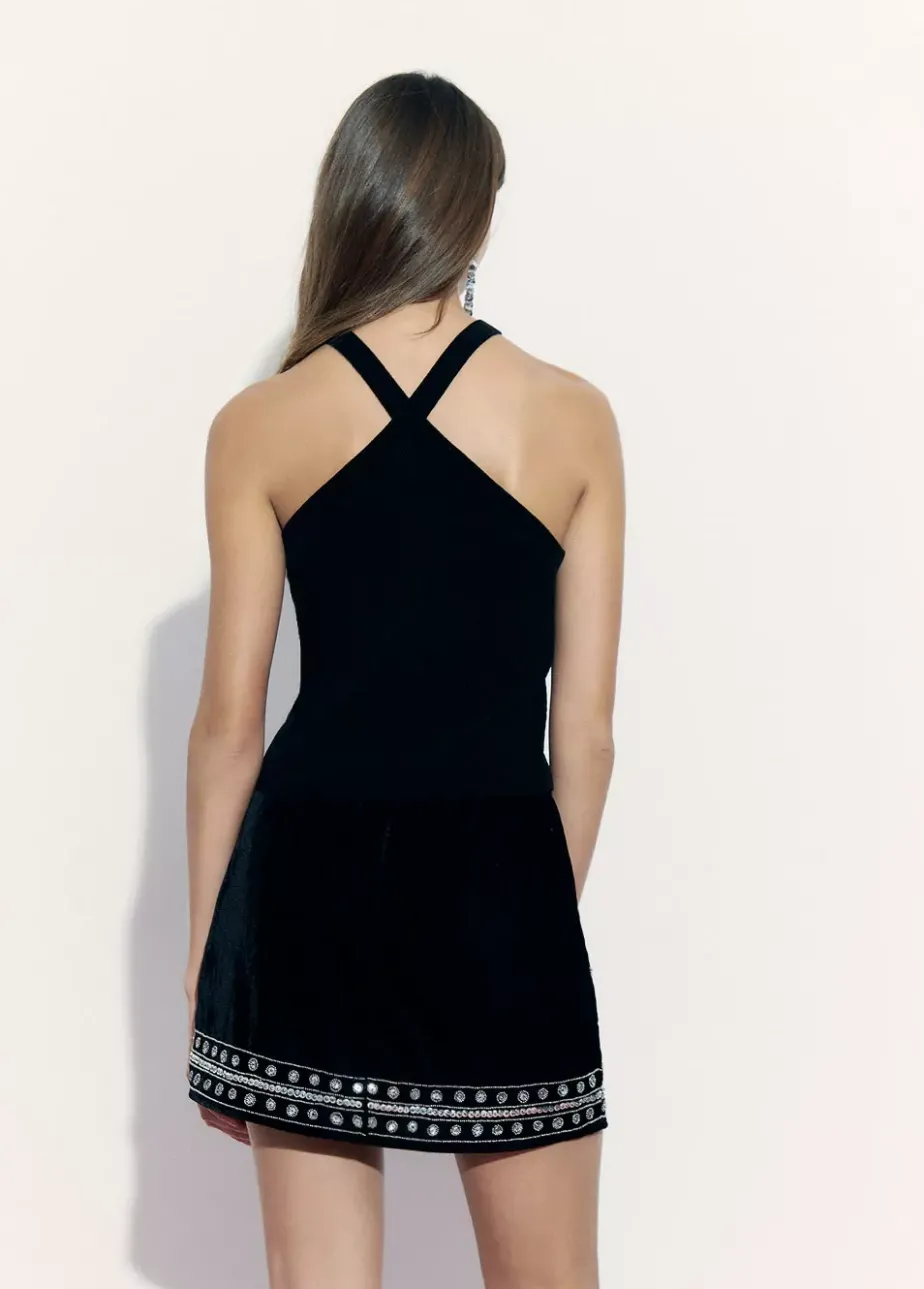 Mujer Brownie Spain Tops-Top Chenilla Cruzado