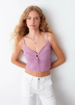 Mujer Brownie Spain Tops-Top Crochet Tirantes Nudo