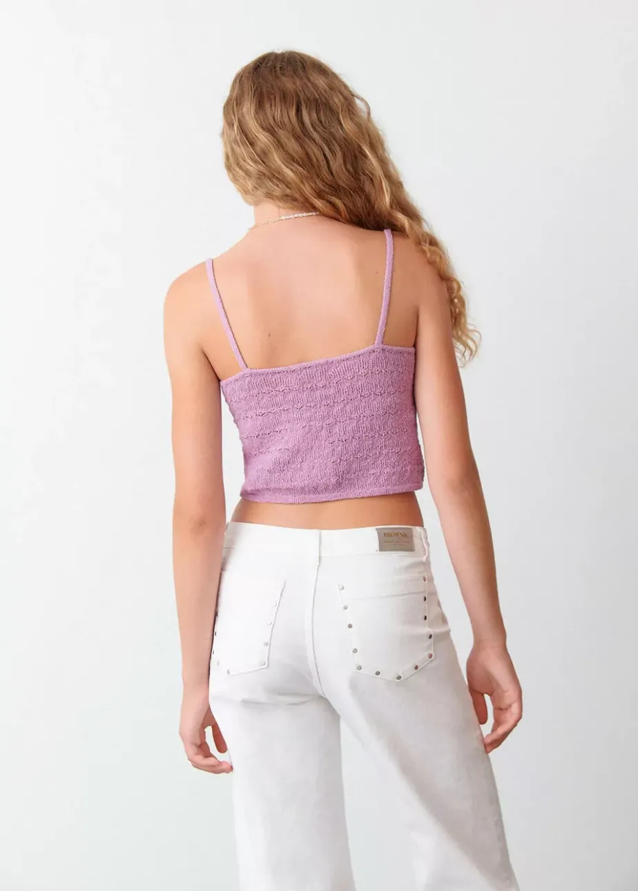 Mujer Brownie Spain Tops-Top Crochet Tirantes Nudo