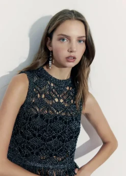 Mujer Brownie Spain Tops-Top Flecos Calado