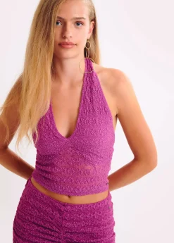 Mujer Brownie Spain Tops-Top Halter Blonda