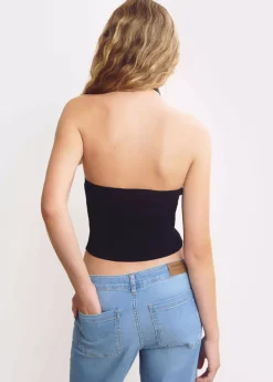 Mujer Brownie Spain Tops-Top Punto Cruzado Cuello