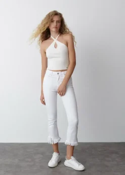 Mujer Brownie Spain Tops-Top Punto Cruzado Cuello