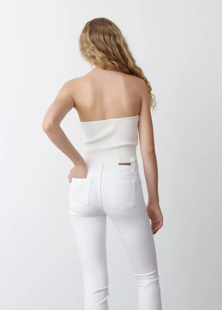 Mujer Brownie Spain Tops-Top Punto Cruzado Cuello