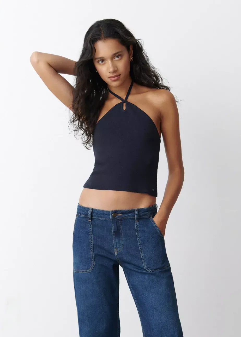 Mujer Brownie Spain Tops-Top Punto Hilo Metalizado