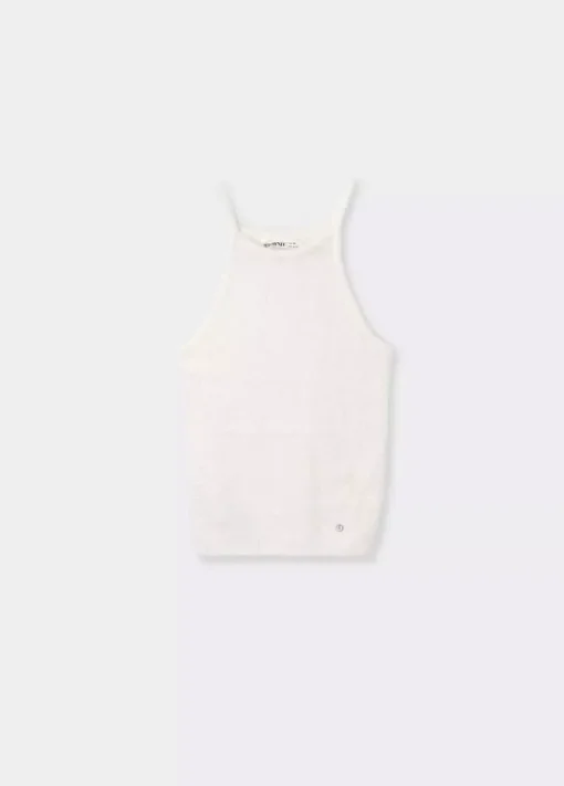 Mujer Brownie Spain Tops-Top Punto Peluche Halter