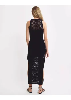 Mujer Brownie Spain Vestidos-Vestido Calado Largo