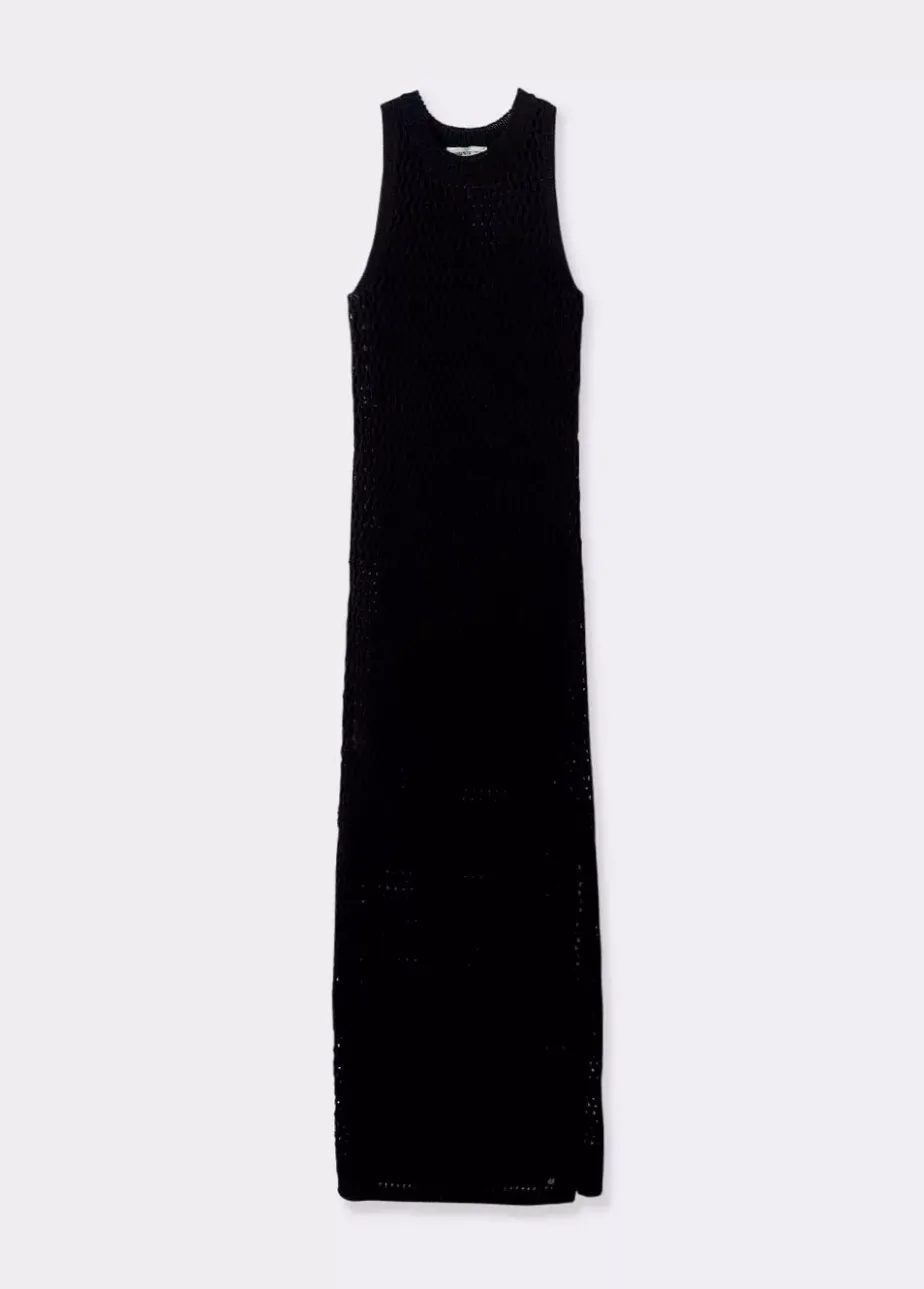 Mujer Brownie Spain Vestidos-Vestido Calado Largo