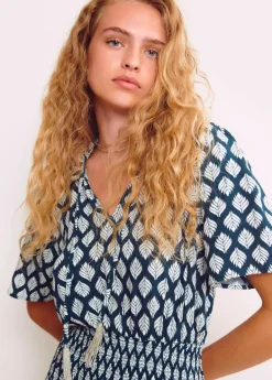 Mujer Brownie Spain Vestidos-Vestido Gomas Etnico Abalorios