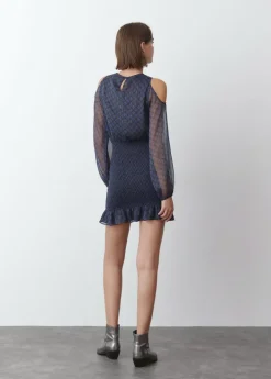 Mujer Brownie Spain Vestidos-Vestido Hombros Cut Out Falda Smock