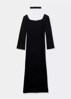 Mujer Brownie Spain Vestidos-Vestido Largo Escote Hombros