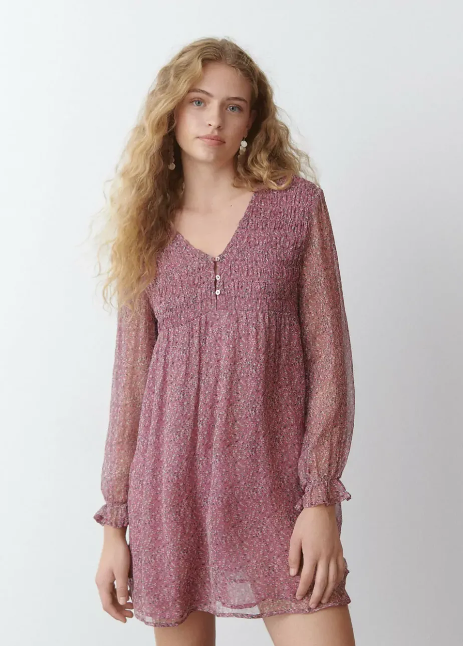 Mujer Brownie Spain Vestidos-Vestido Smock Pecho Suelto